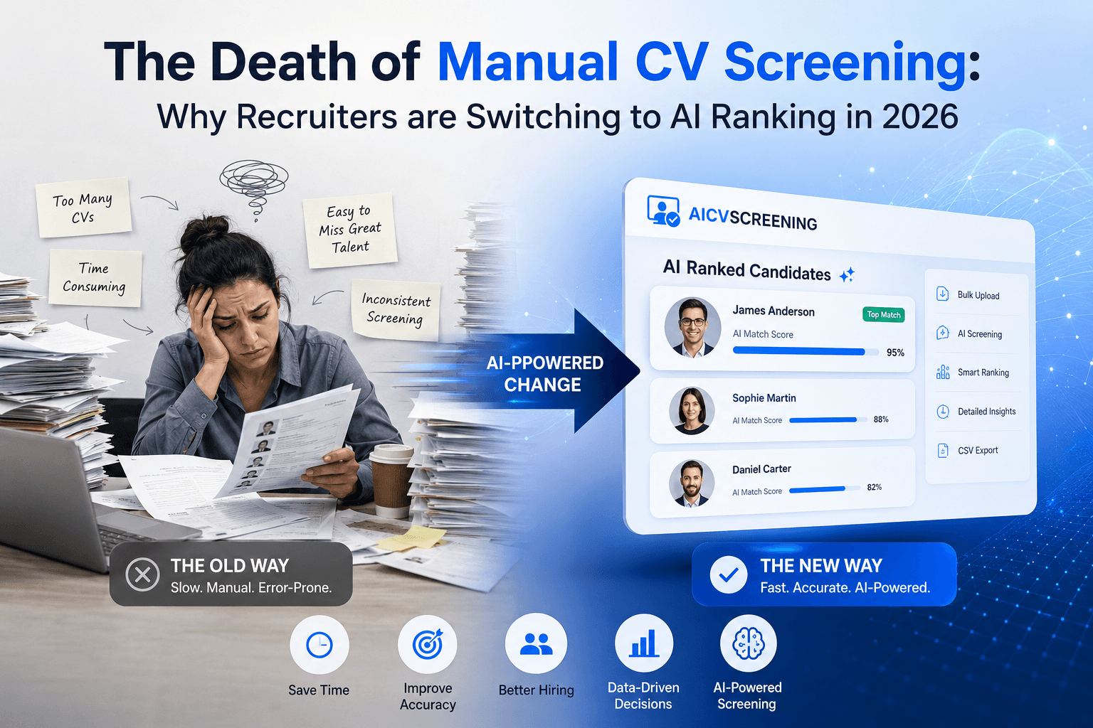 The Death of Manual CV Screening: Why Recruiters are Switching to AI Ranking in 2026